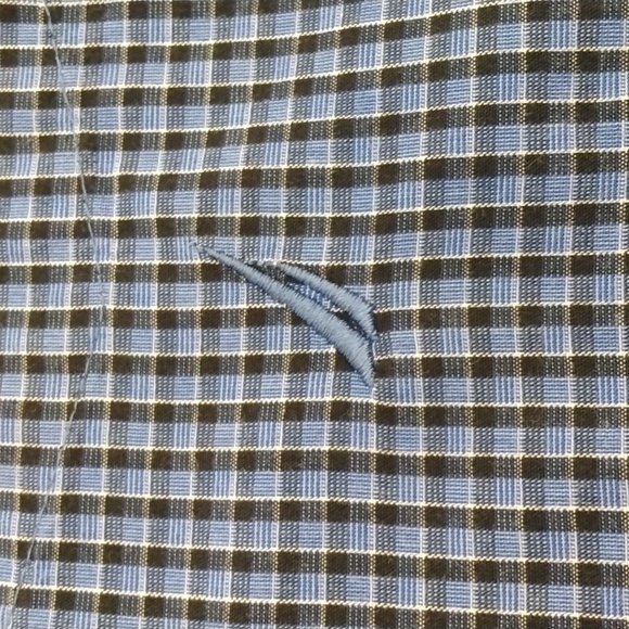 Nautica Cotton Gingham Check Sleepwear XL Pajama Set (Sleep Shirt & Pants) - Picture 6 of 9